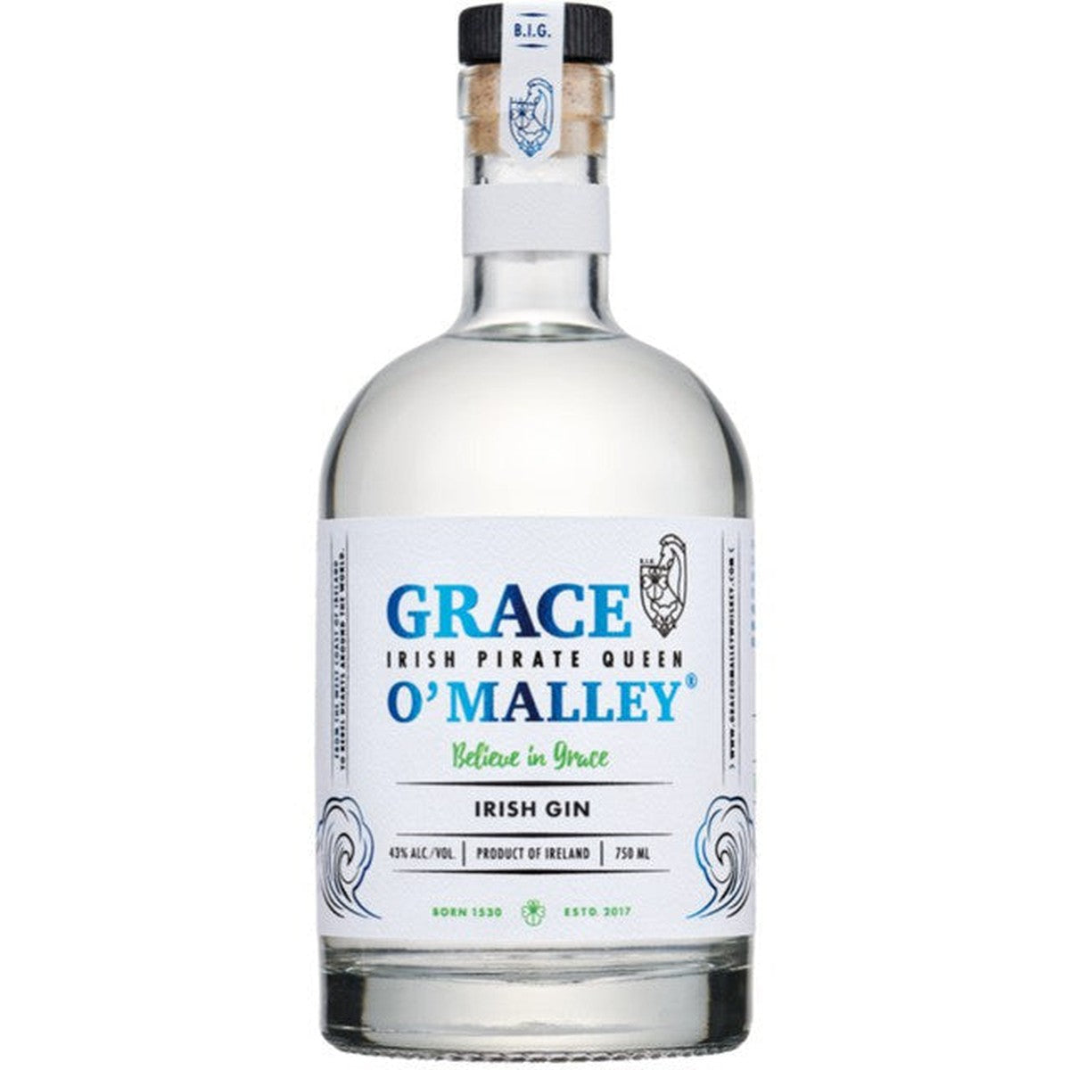 Grace O'Malley Irish Gin 750 ml