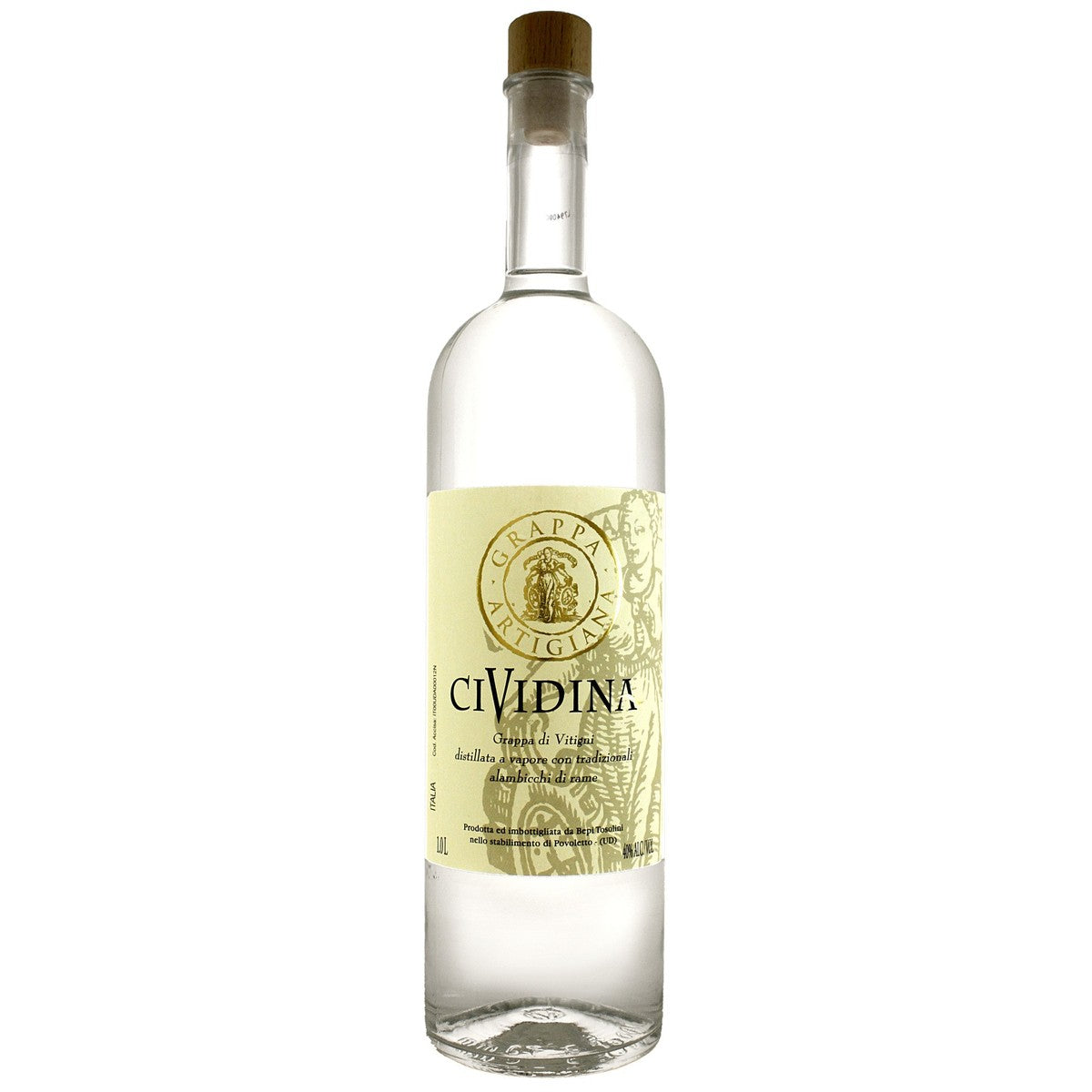 Grappa Artigiana Tosolini Cividina Grappa 1 L