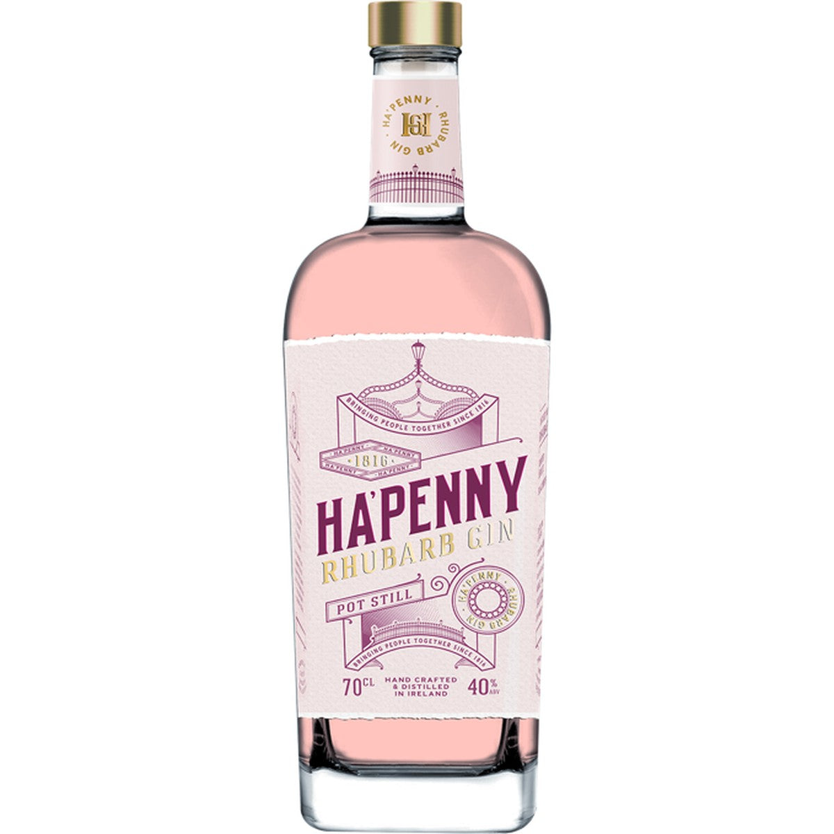 Ha Penny Rhubarb Gin 750 ml