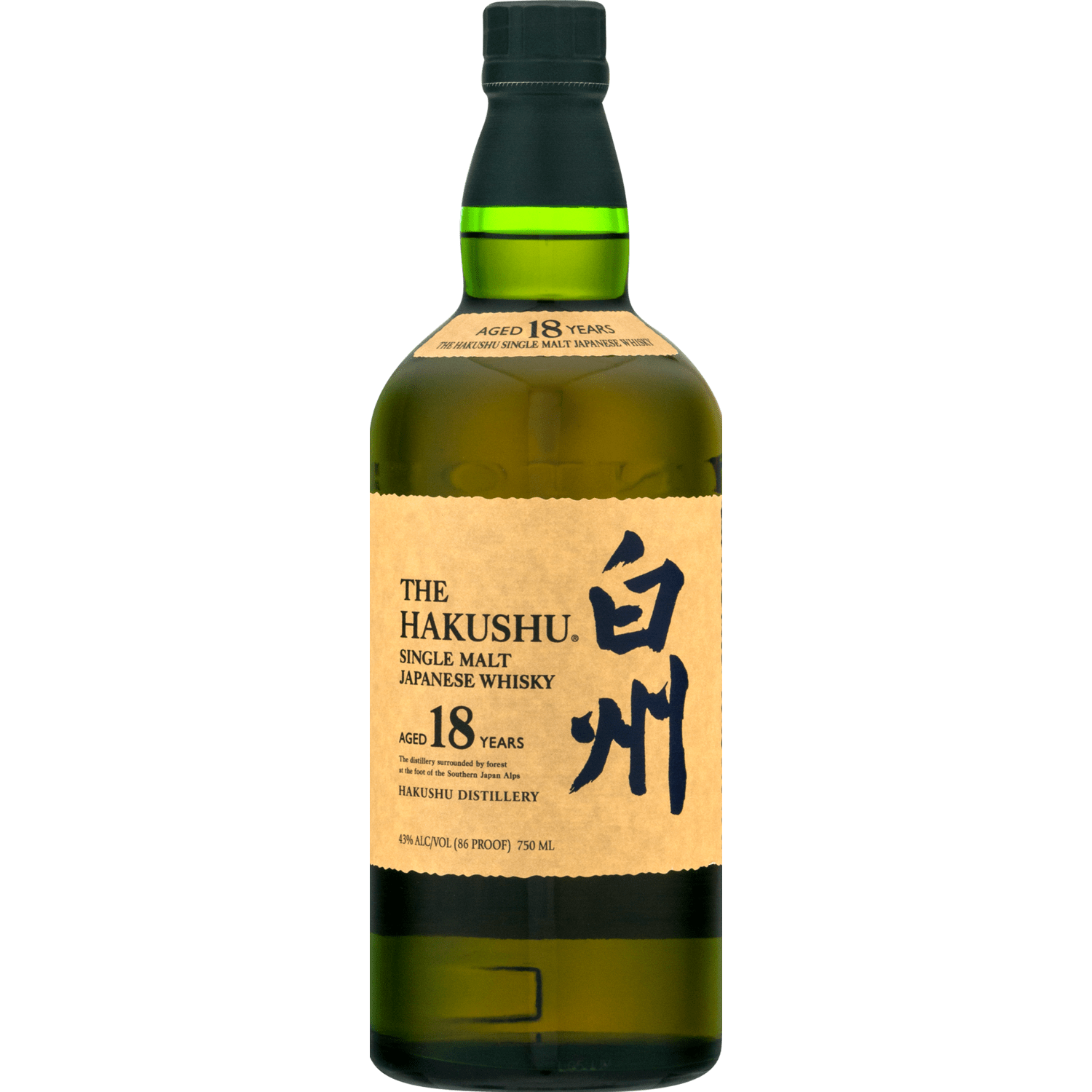 Hakushu Single malt 18 years 750 ml