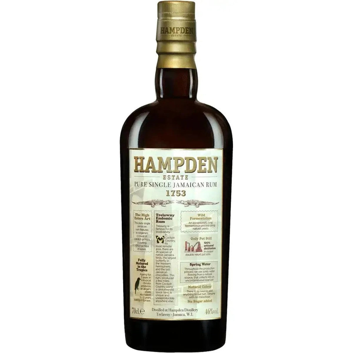 Hampden Estate Single Jamaican Rum 1753 750 ml