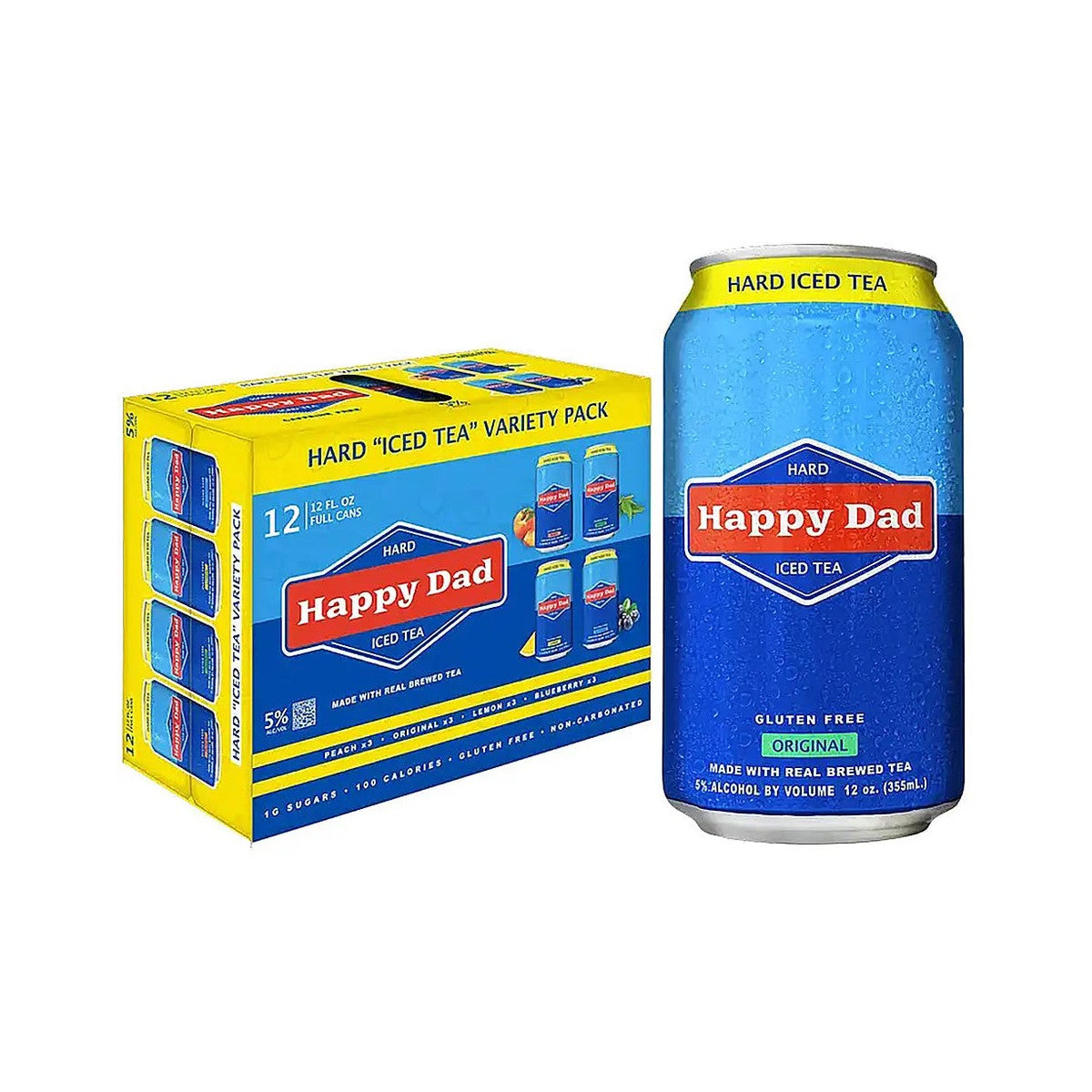 Happy Dad Hard Iced Tea Variety Pack 12 fl oz
