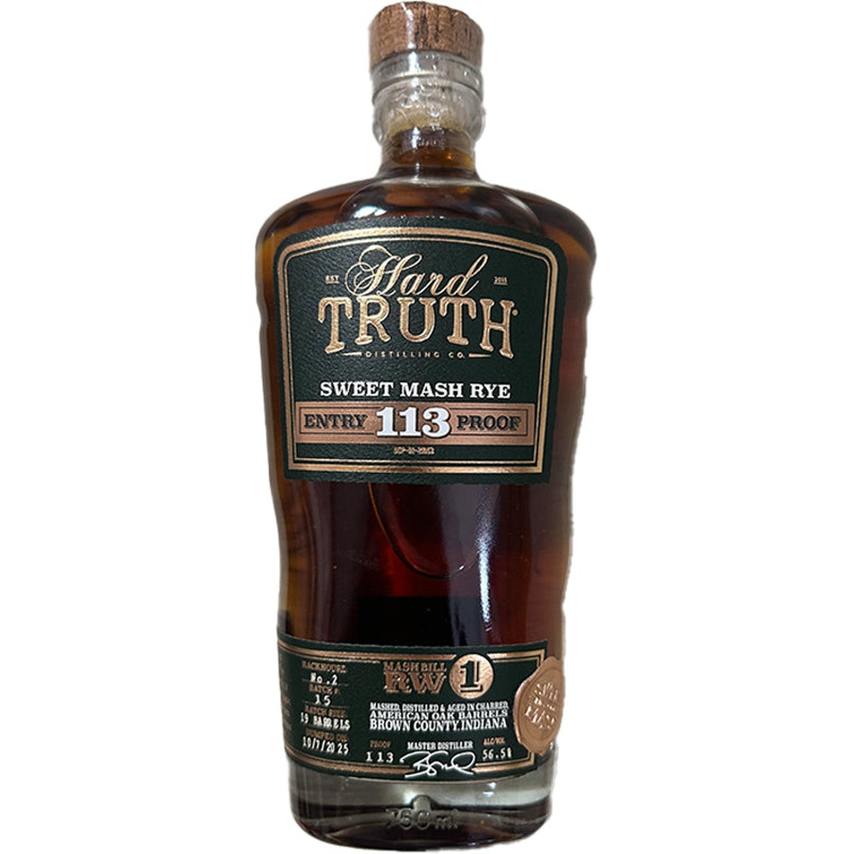 Hard Truth Sweet Mash Rye 113 Proof 750ml