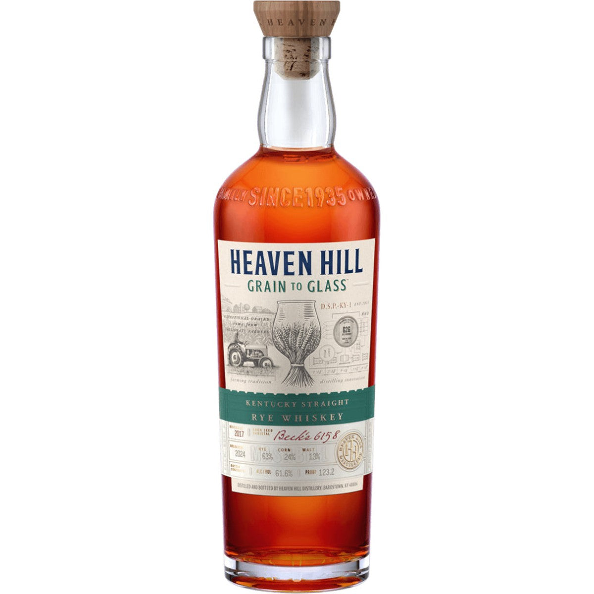Heaven Hill Grain To Glass Kentucky Straight Rye Whiskey 700 ml
