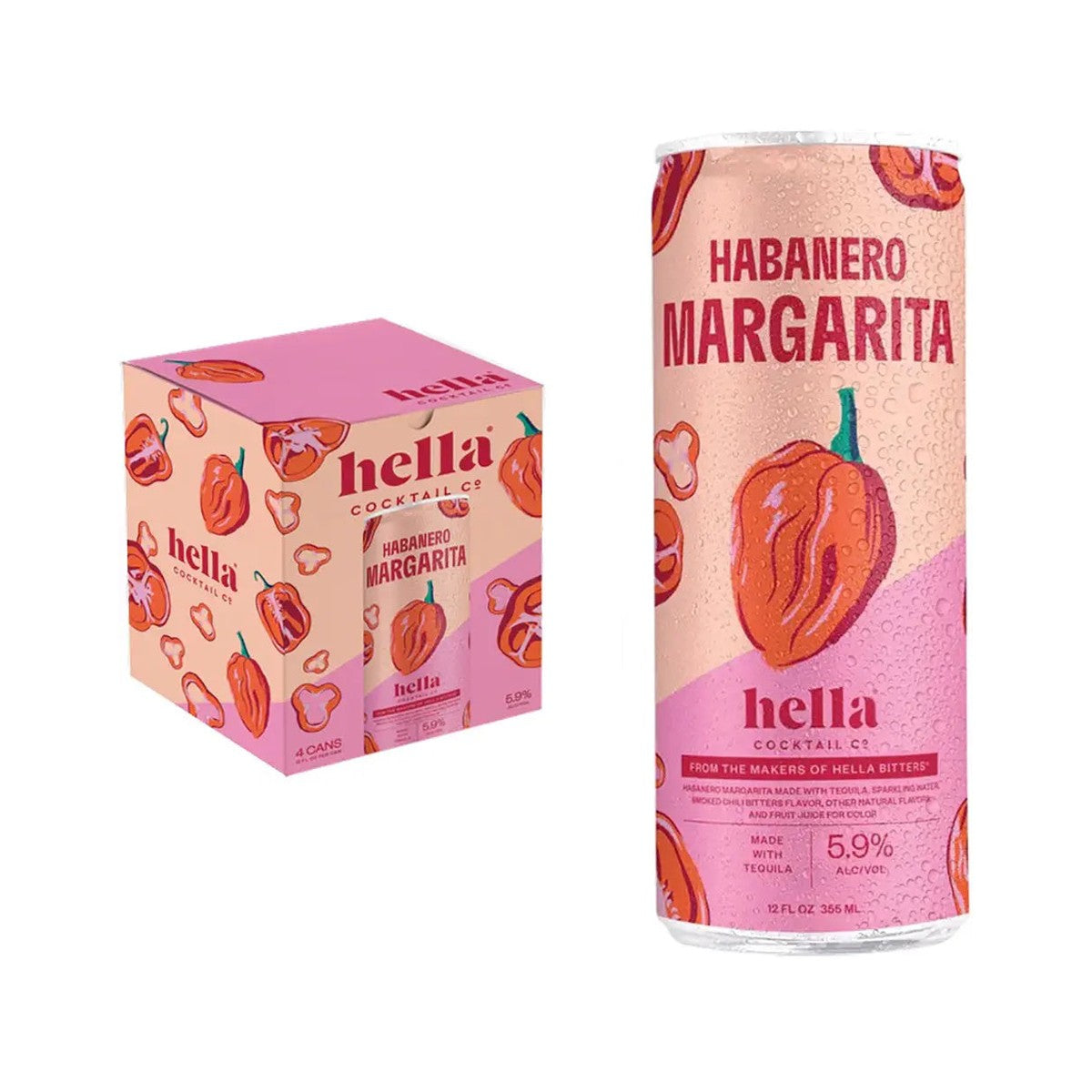 Hella Cocktails Co Habanero Margarita 12 FL