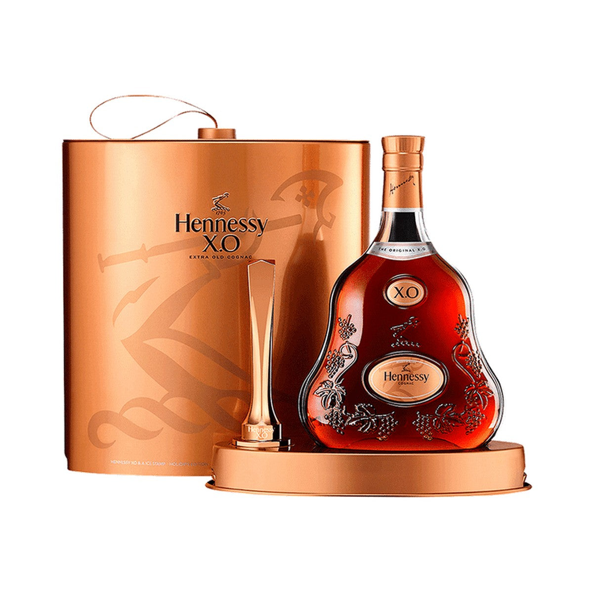 Hennessy XO Holiday with Gift Box and Ice Stamp gift set 750 ml