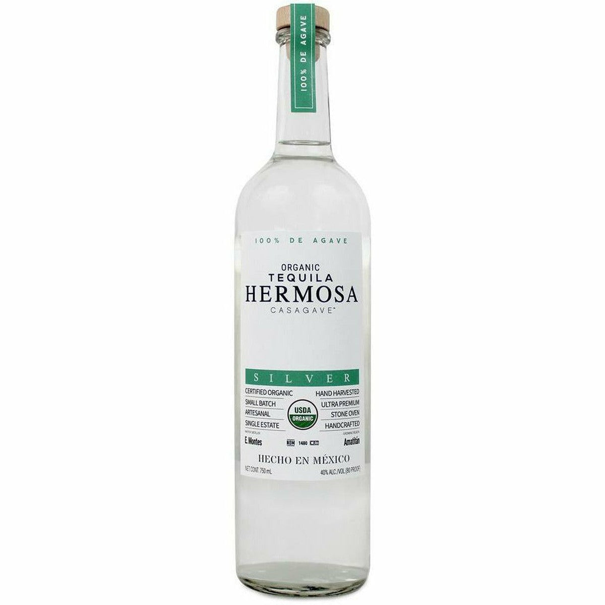 Hermosa Organic SIlver Tequila 750 ml