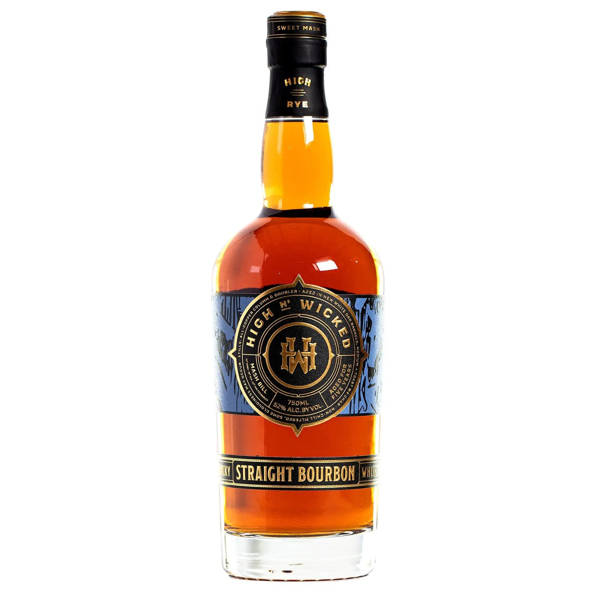 High N' Wicked Aged 5 years Straight Bourbon Whiskey 750 ml