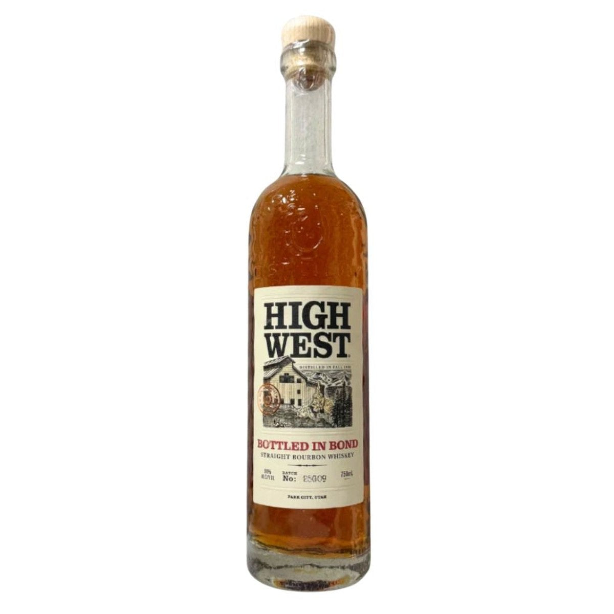 High West Distillery Bottled In Bond Straight Bourbon Whiskey Btach No 25G09 750 ml