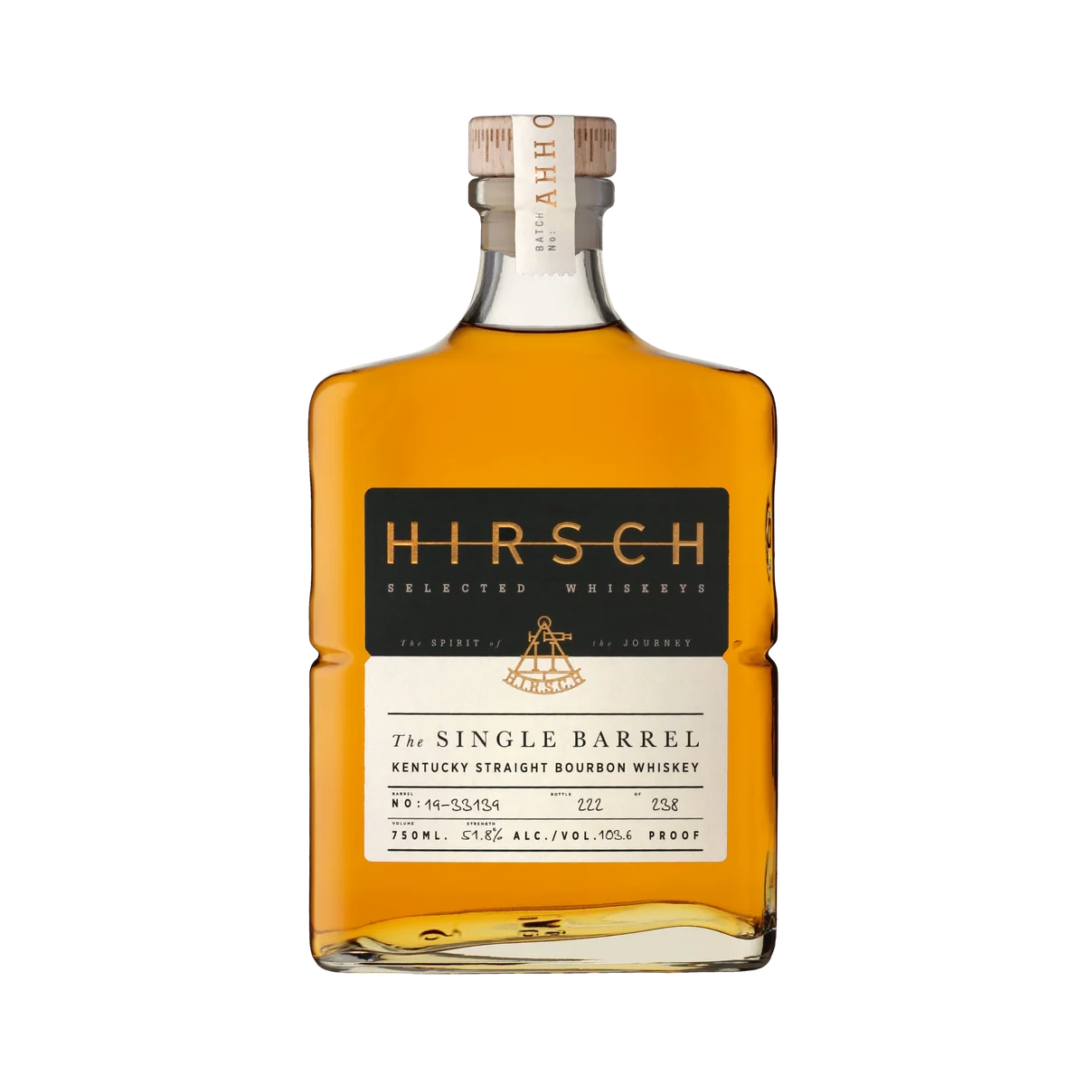 Hirsch The Single Barrel (White) Bourbon Whiskey 750 ml