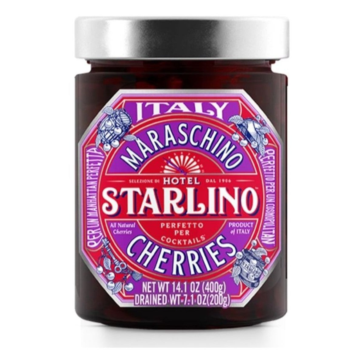 Hotel Starlino Maraschino Italy Cherries 14.1 oz