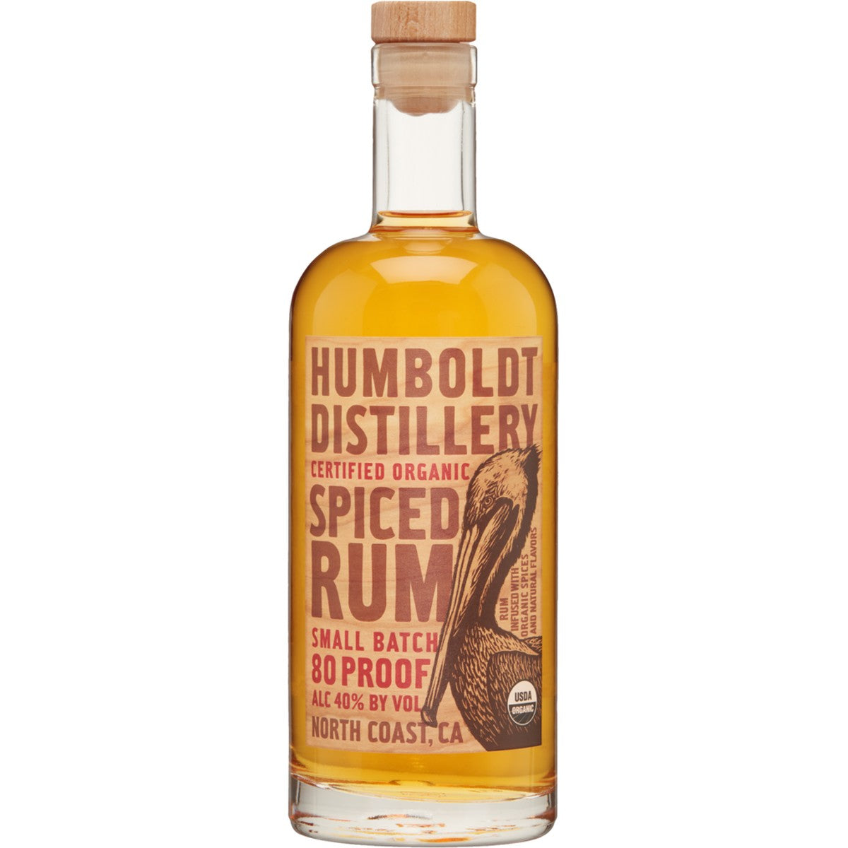 Humboldt Distillery Certified Organic Spiced Rum Small Batch 80 Proof 750 ml