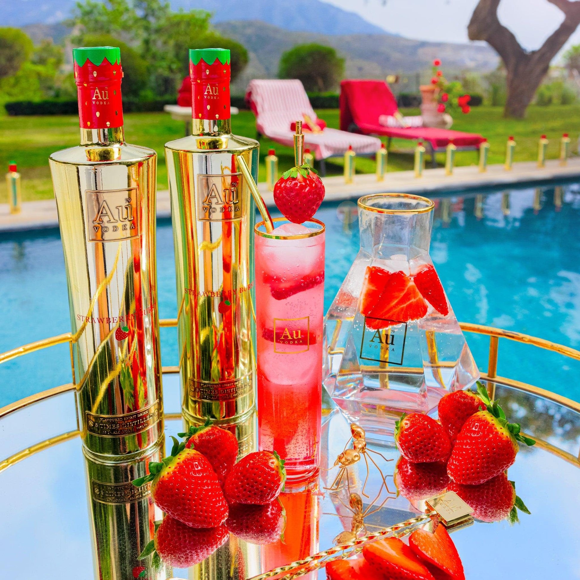 AU Strawberry Burst Vodka 700 ml