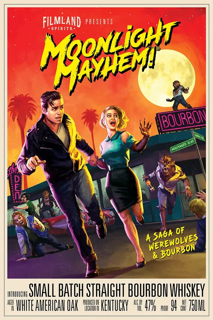 Filmland Spirits Moonlight Mayhem Small Batch Straight Bourbon Whiskey 750 ml product image 2