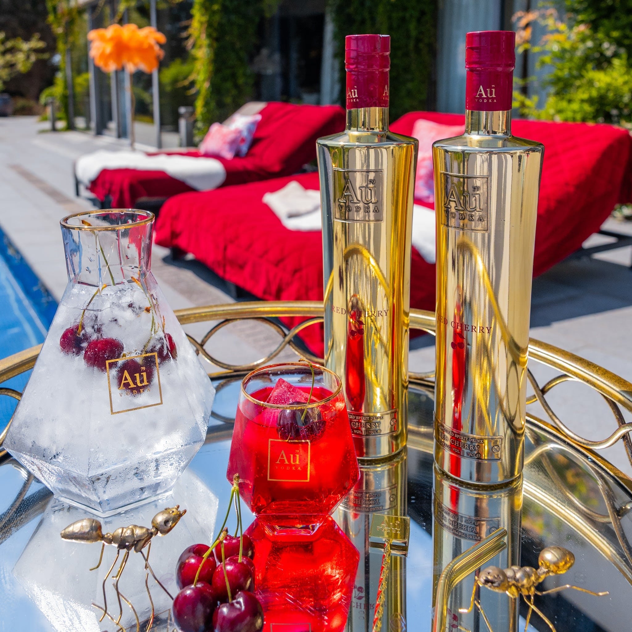 AU Red Cherry Vodka 750 ml product image 2