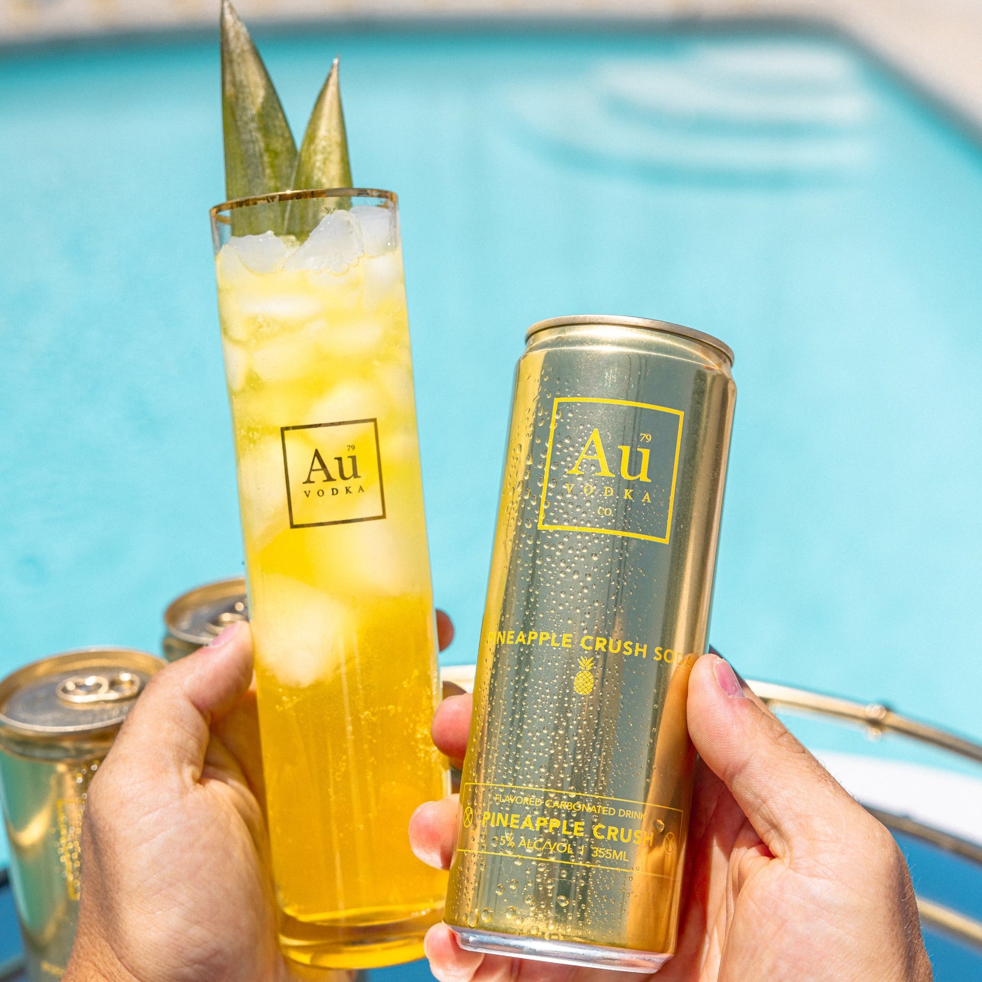 AU Pineapple Crush Vodka Soda 4 x 355 ml product image 2