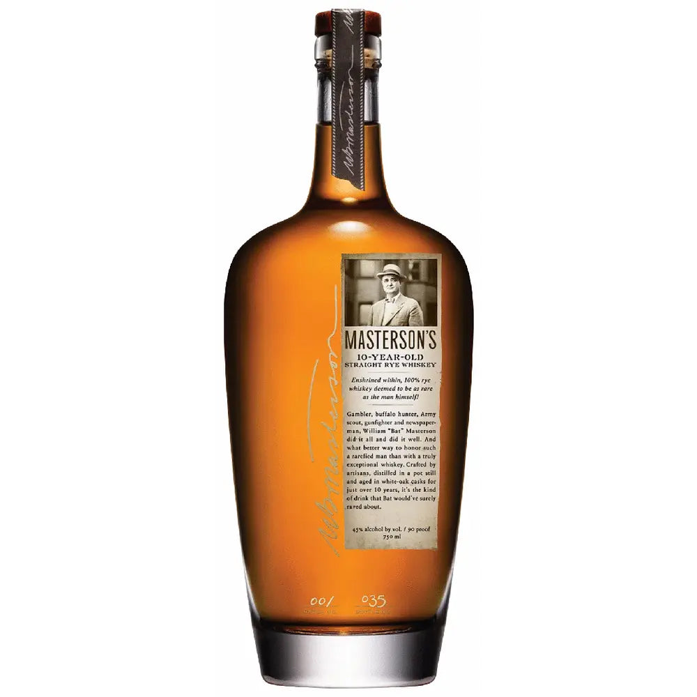 Masterson's 10 Year Old Straight Rye Whiskey 750 ml