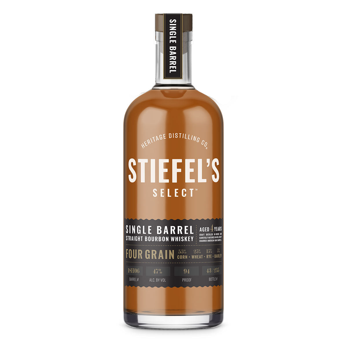 Stiefel’s Select Single Barrel Four Grain Bourbon 750 ml