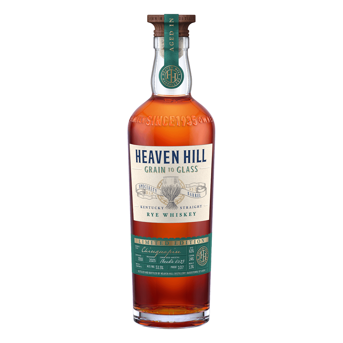 Heaven Hill Grain to Glass Rye Chinquapin Barrel 700 ml