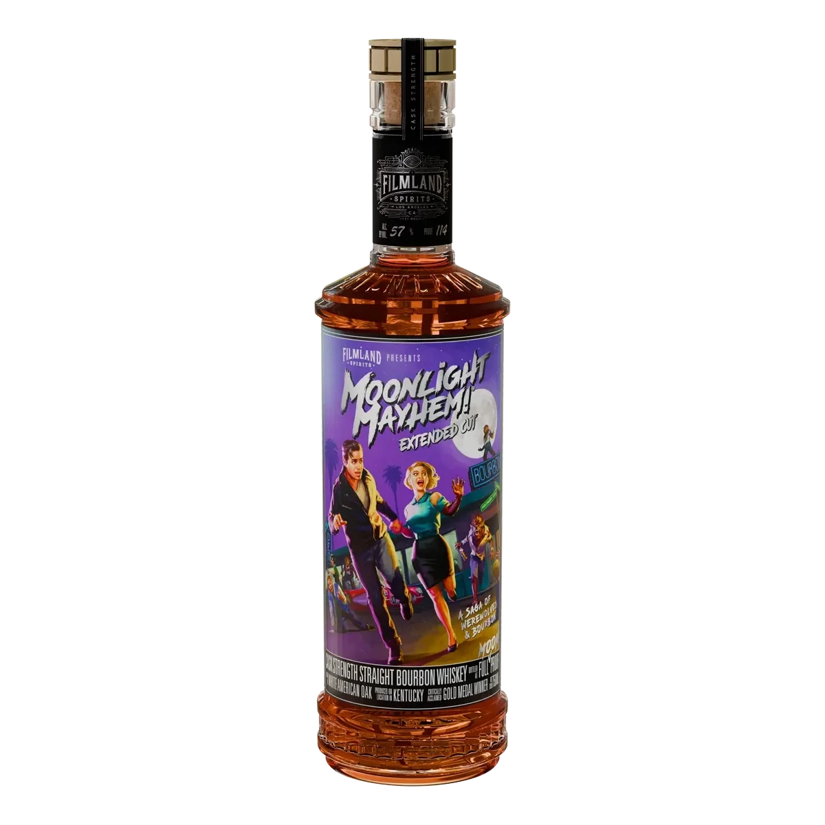 Filmland Spirits Moonlight Mayhem Extended Cut Cask Strength Straight Bourbon 2023 750 ml