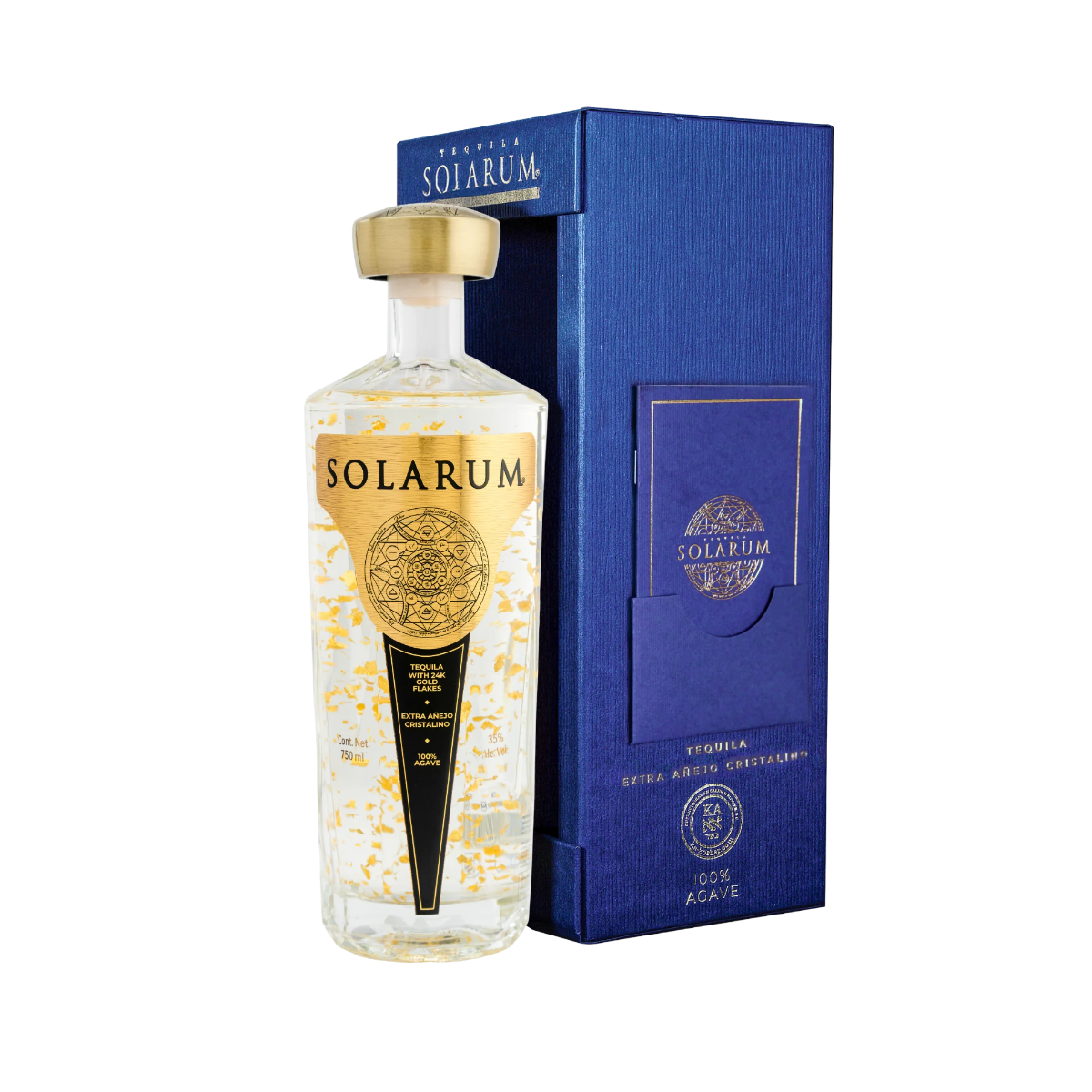 Solarum Extra Anejo Cristalino 24K Gold 750 ml product image 2