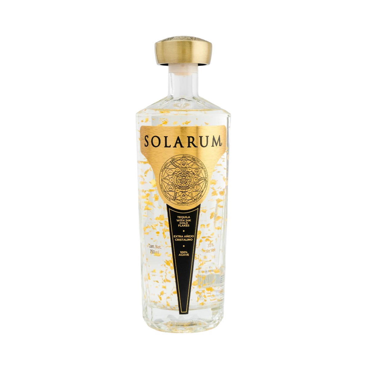 Solarum Extra Anejo Cristalino 24K Gold 750 ml