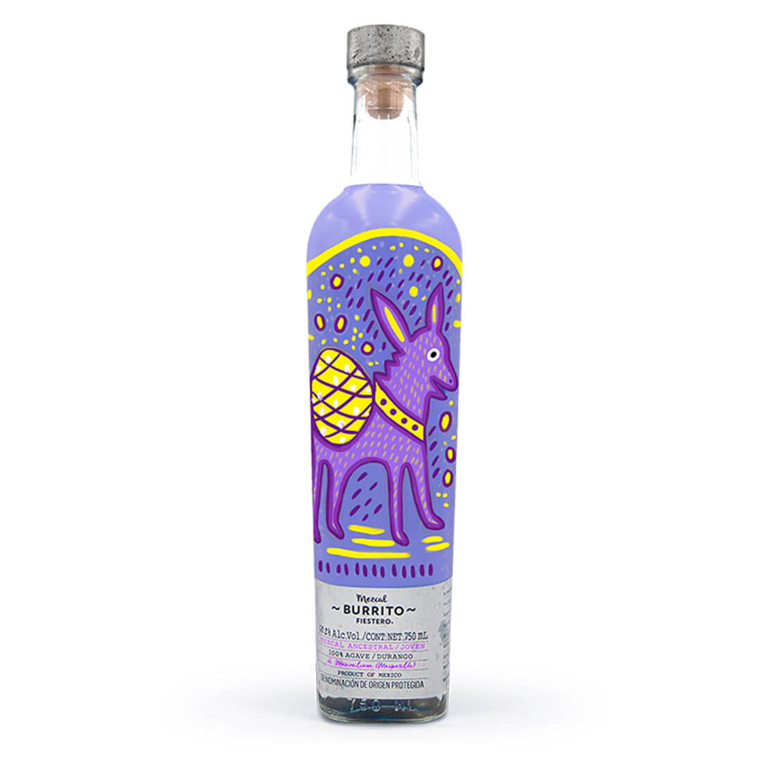 Burrito Fiestero Mezcal Ancestral Joven Tepemete 750 ml