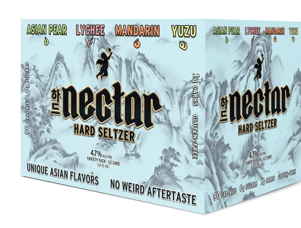 Nectar Unique Asian Flavor Hard Seltzer 12oz 12 Pack product image 2