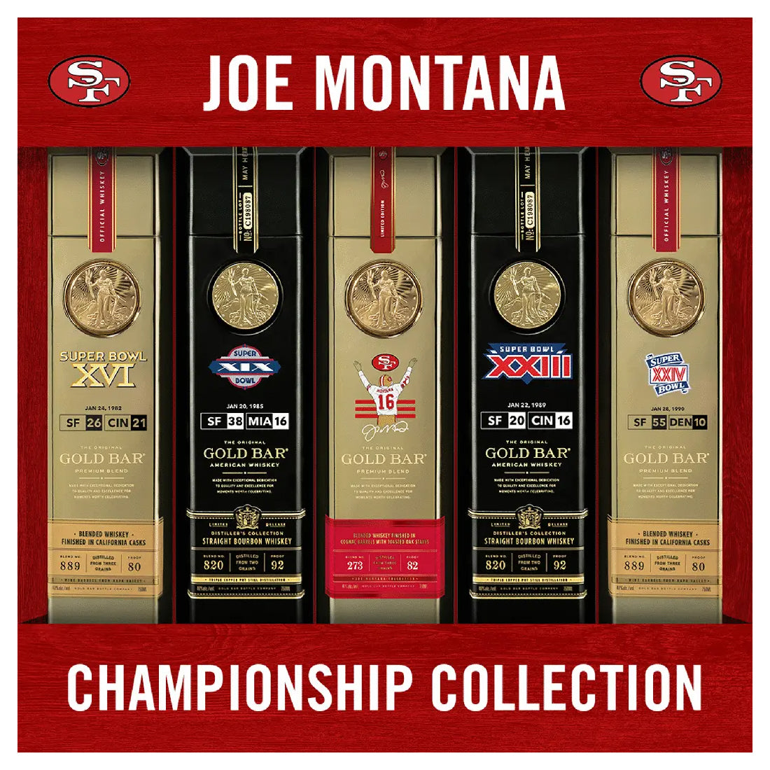Gold Bar Joe Montana Championship Collection