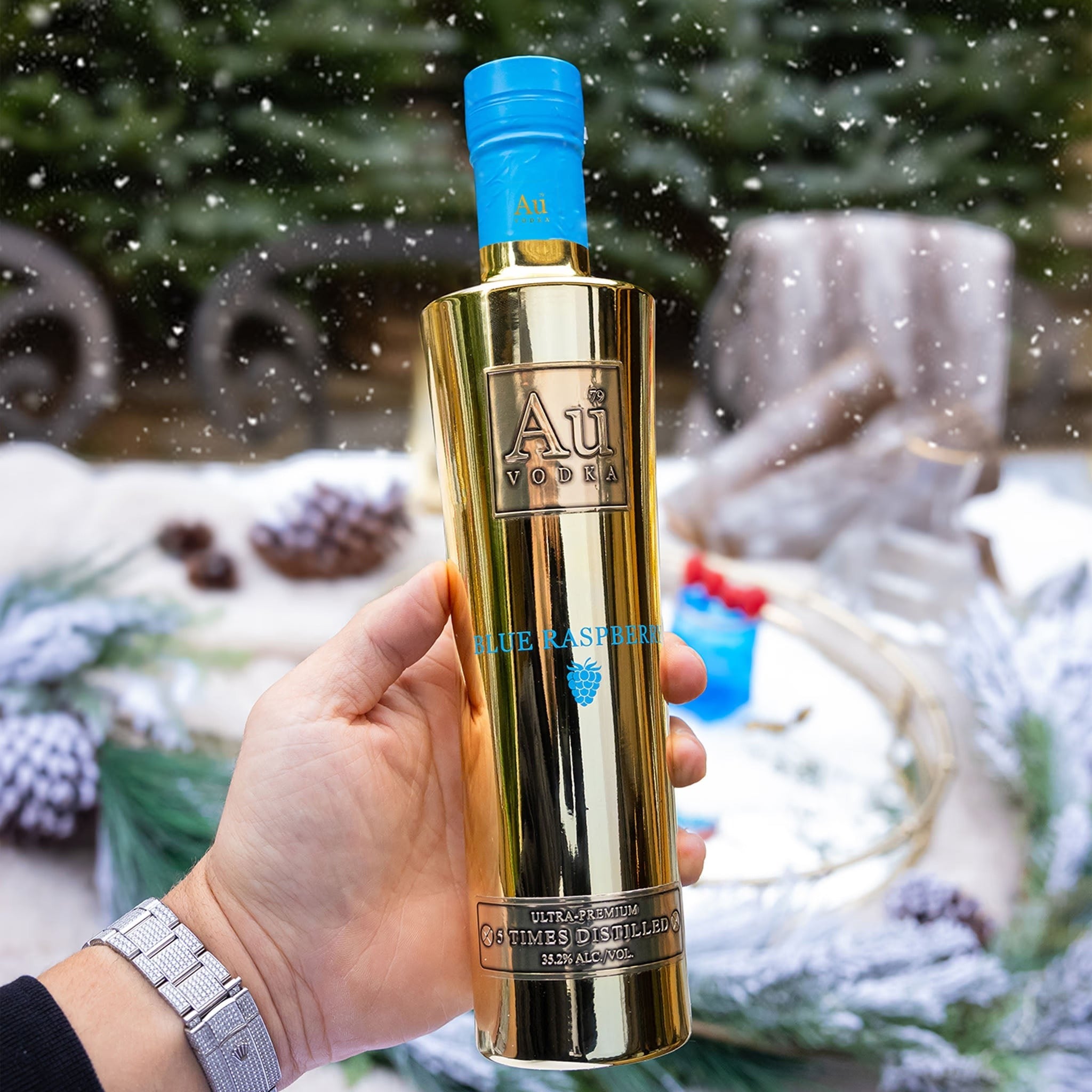 Au Blue Raspberry Vodka 375 ML