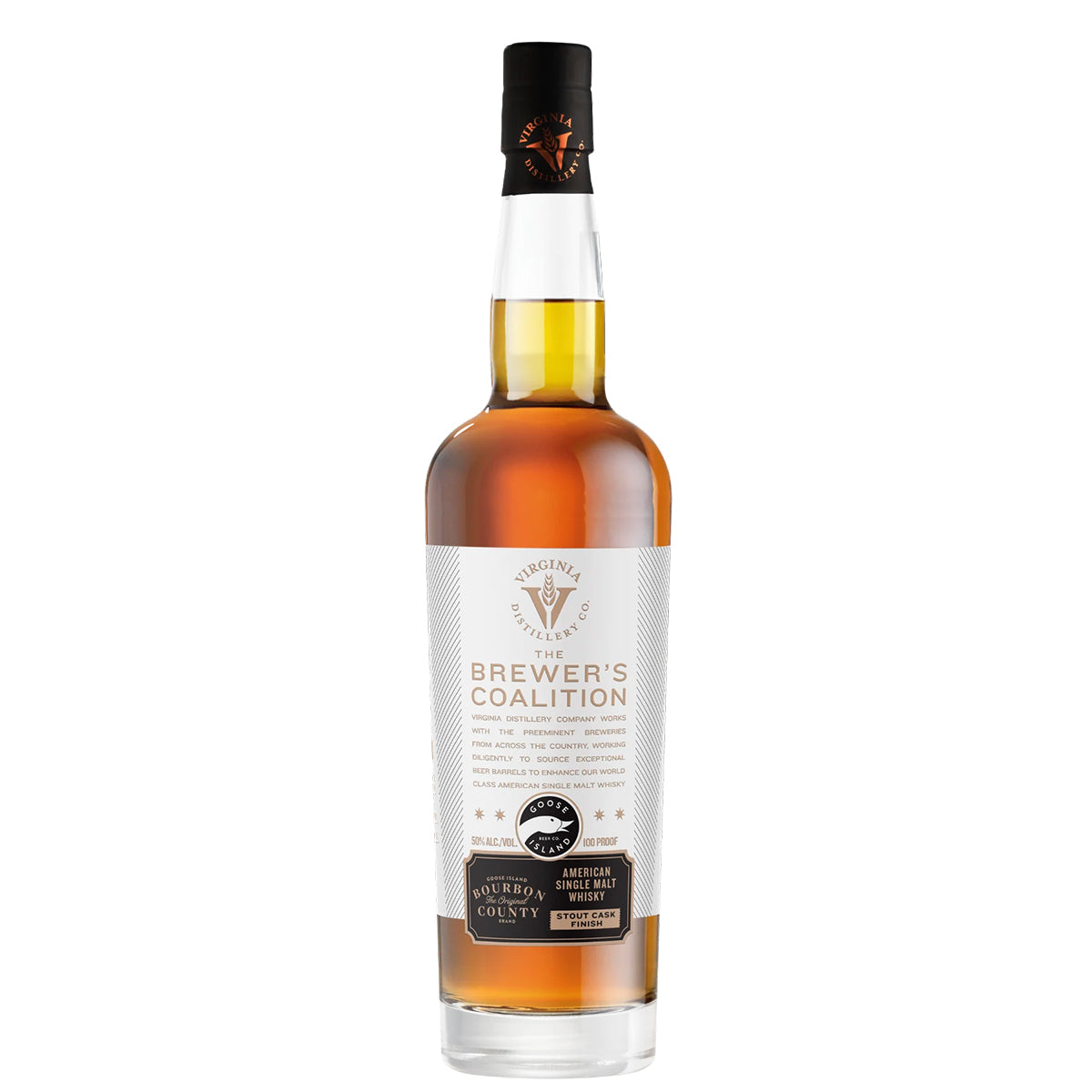 Virginia Distillery VDC Goose Island Bourbon County Stout Cask Finish - Brewer's Coalition 700 ml