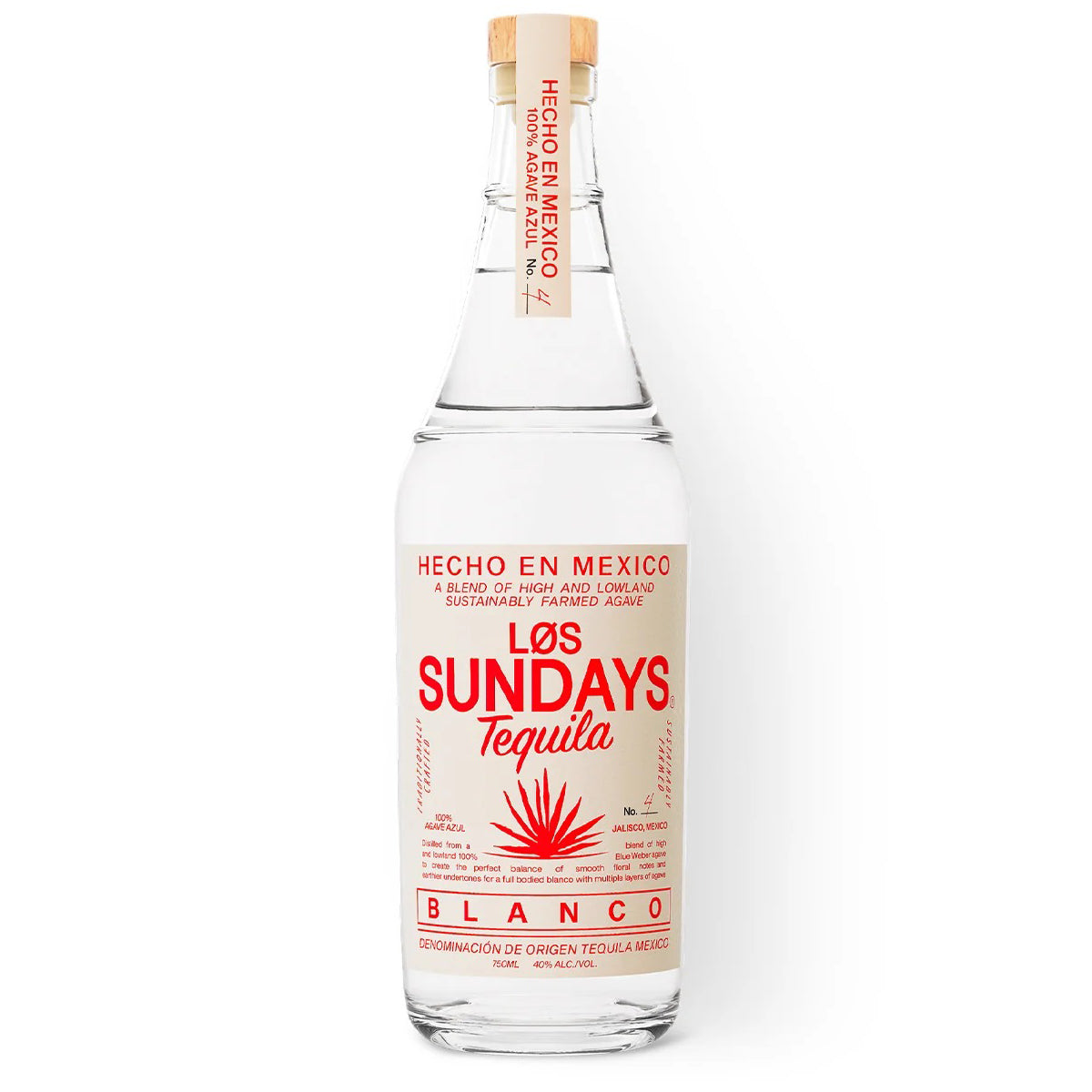 Los Sundays Tequila Blanco 750 ml