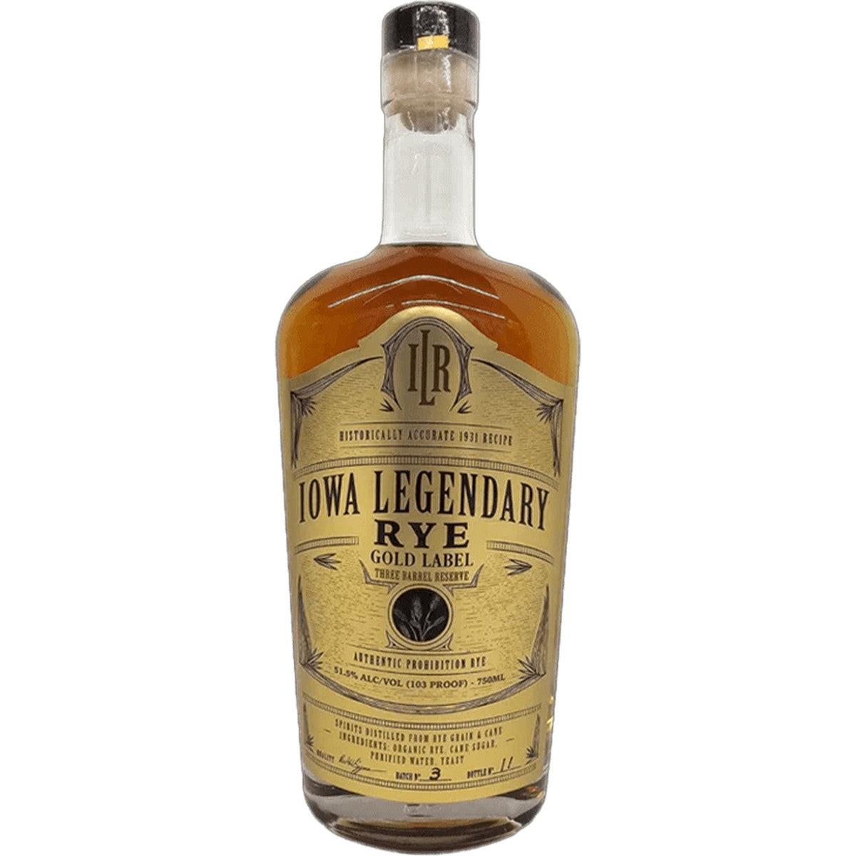 Iowa Legendary Gold Rye Whisky