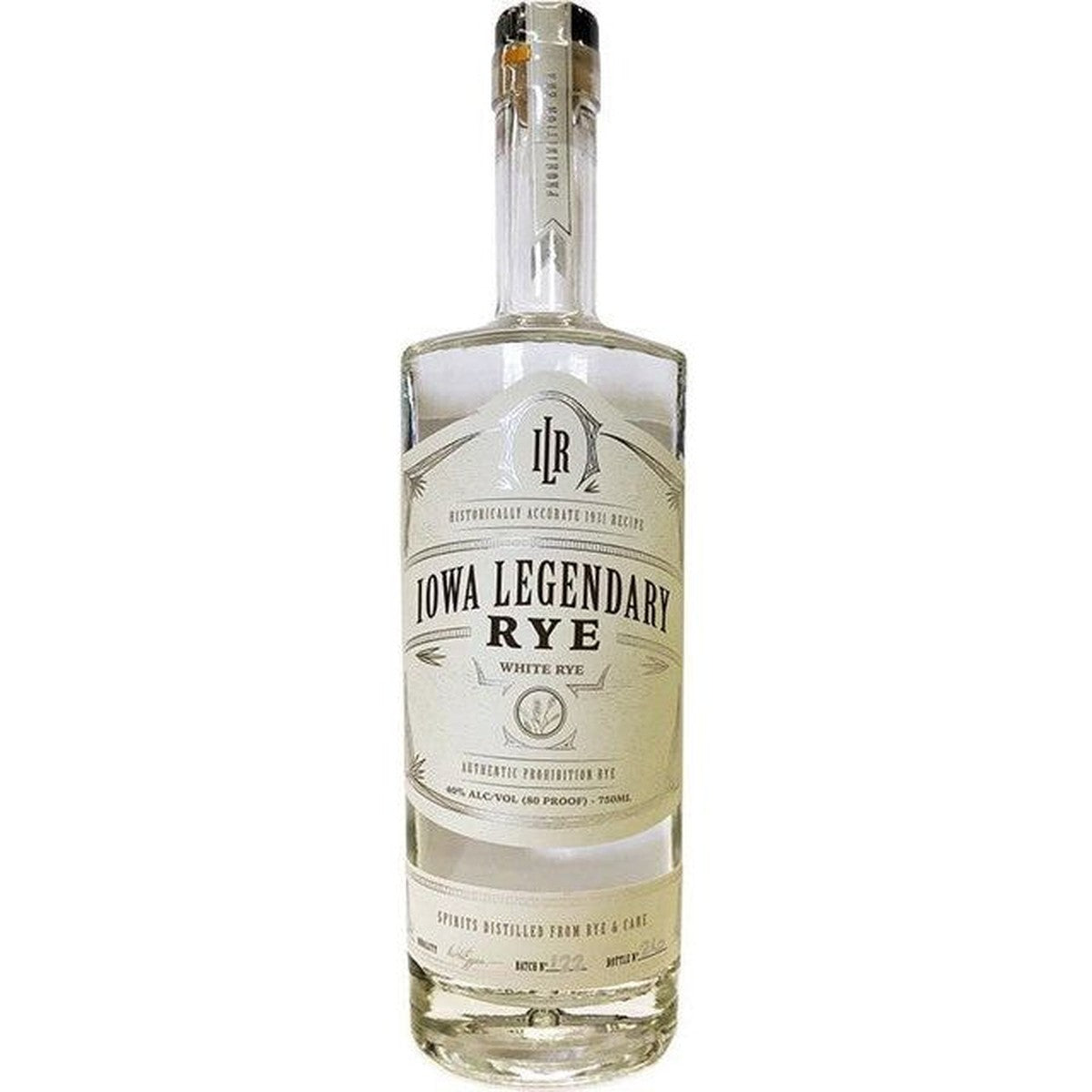 Iowa Legendary Rye (White Label) 750 ml