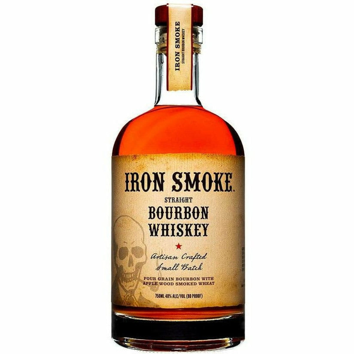 Iron Smoke Apple Wood Smoked Small Batch Bourbon Whiskey 750 ml