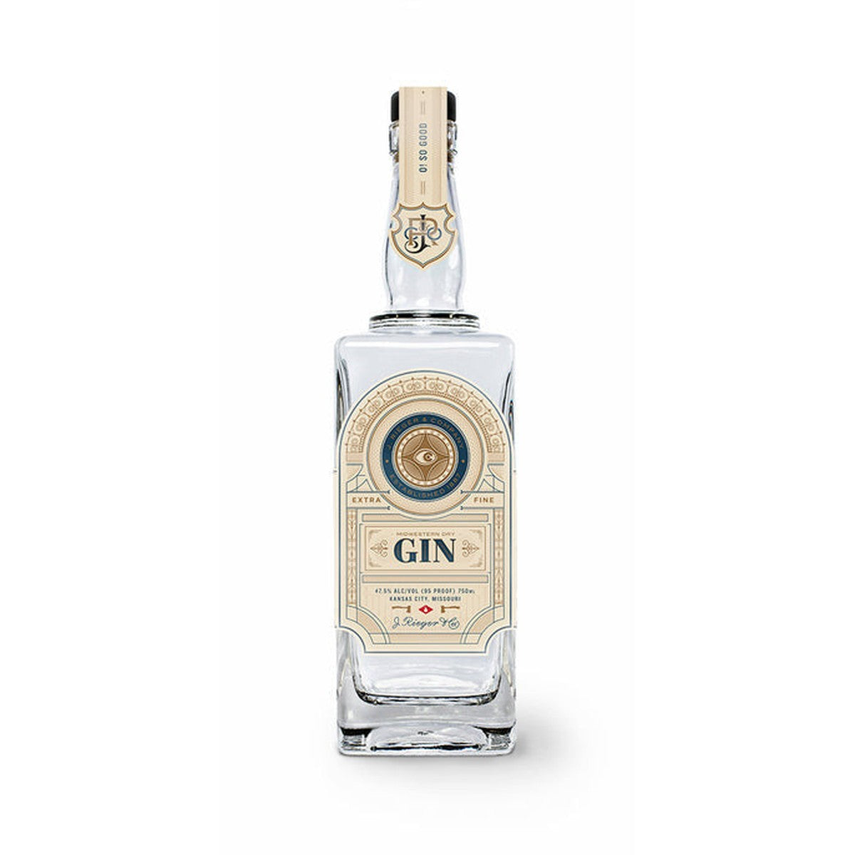 J Rieger and Co Midwestern Dry Gin 750 ml