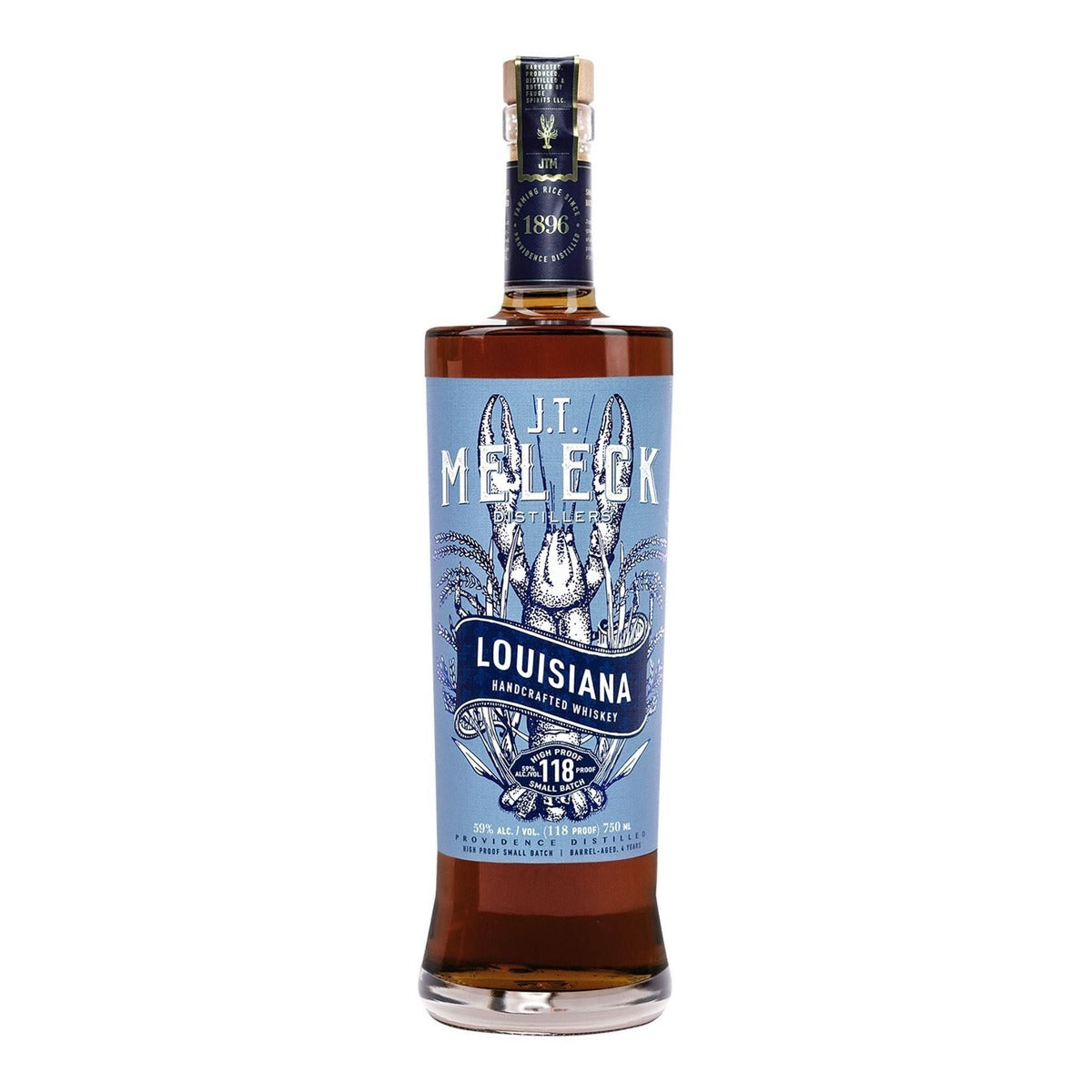 J.T. Meleck Louisiana High Proof Whiskey
