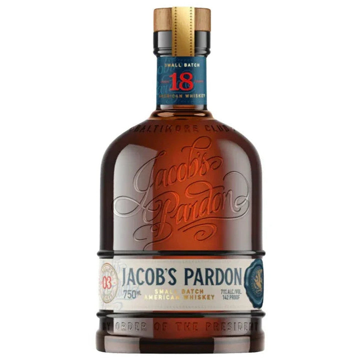 Jacob's Pardon Small Batch American Whiksey No 3 18 year 750 ml