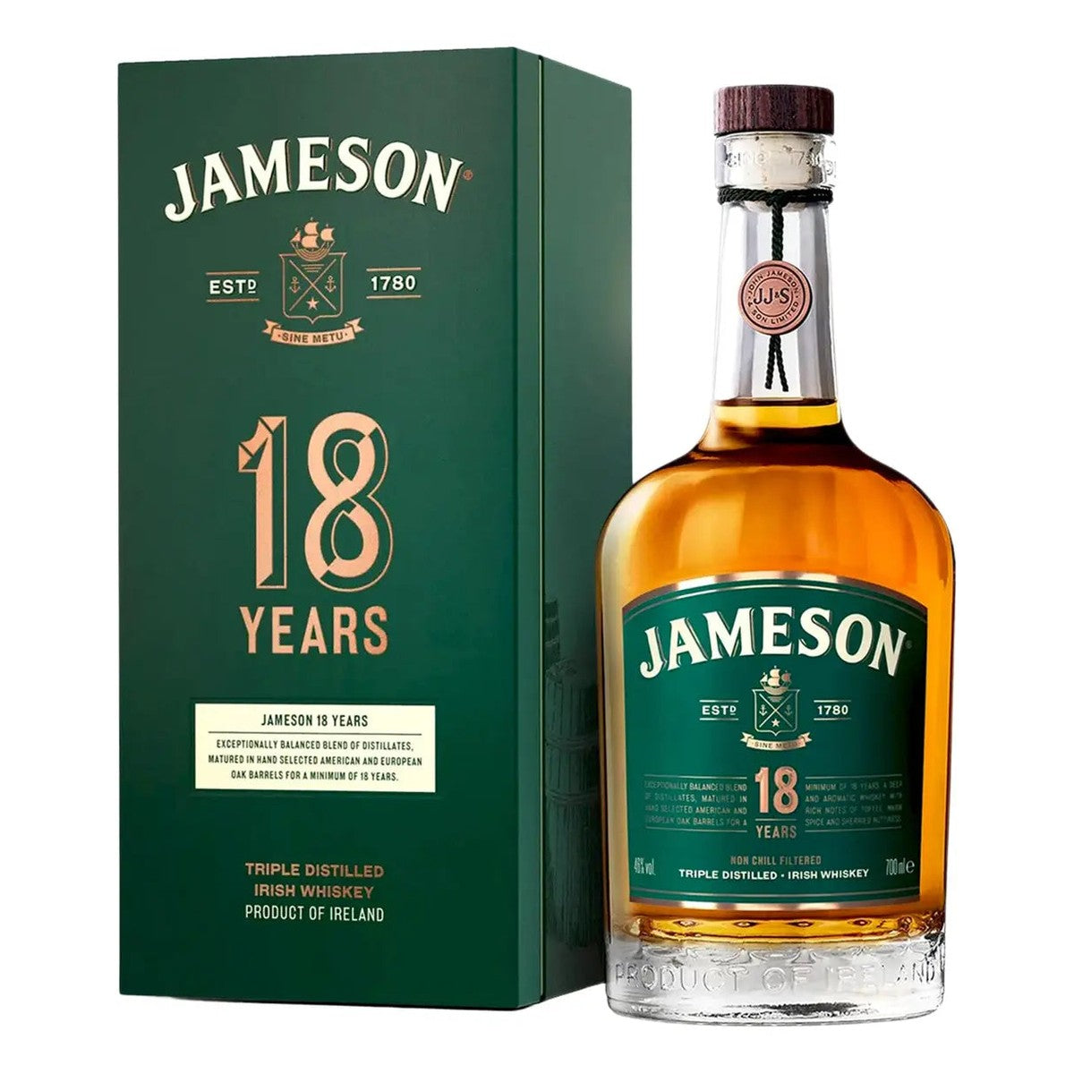 Jameson 18 Year Old Irish Whiskey