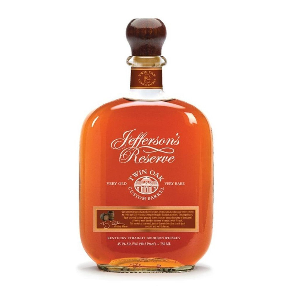 Jefferson's Twin Oak Very Rare Custom Barrel Kentucky Straight Bourbon (Barrel 41) 750 ml
