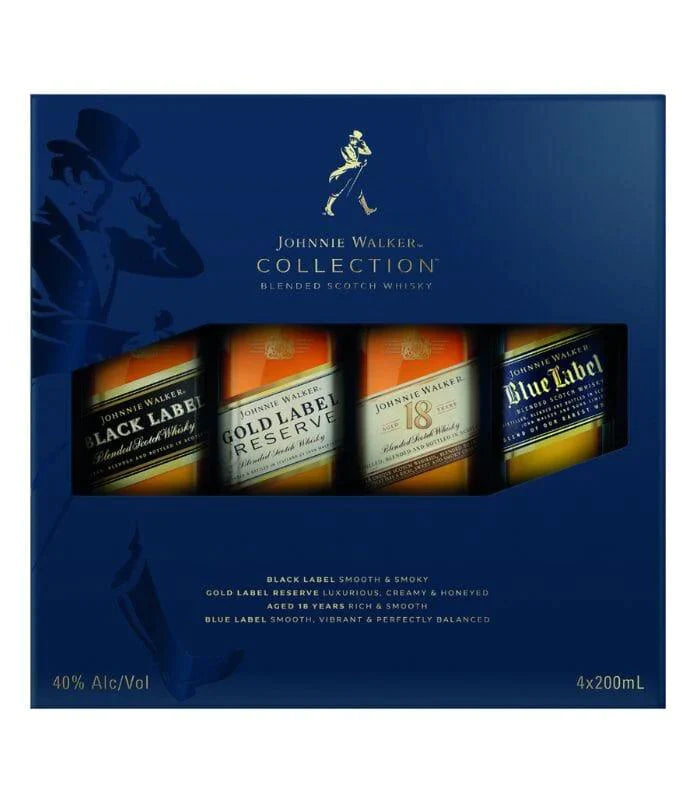 Johnnie Walker Collection Blended Scotch Whisky Gift Set (4 pack)