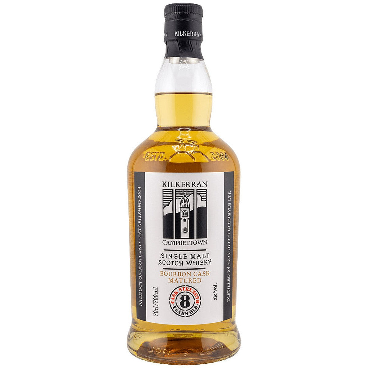 Kilkerran Glengyle Distillery Campbeltown Single Malt Scotch Bourbon Cask 8 year 700 ml