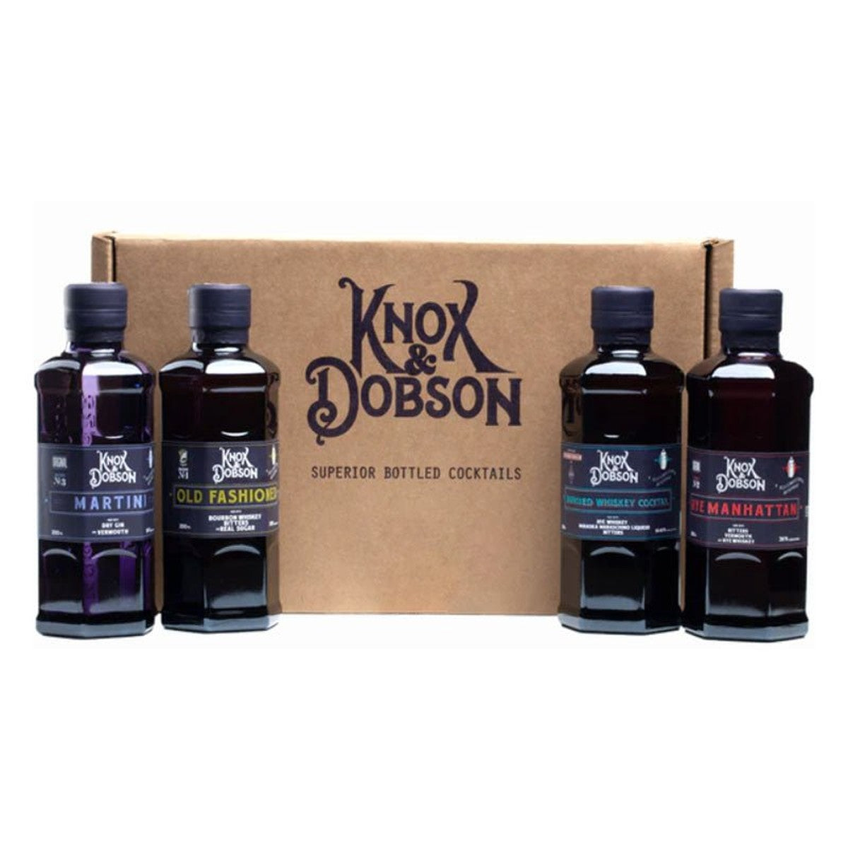 Knox and Dobson Superior Bottles Cocktails Variety ( 200 ml