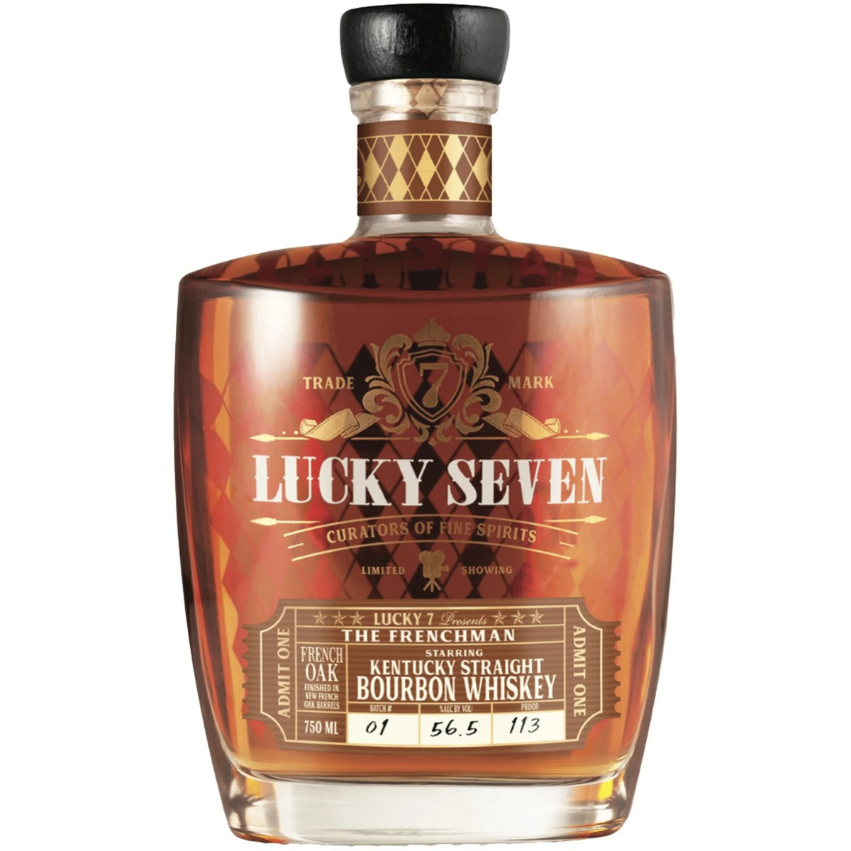 Lucky Seven The Frenchman Single Barrel Select Kentucky Straight Bourbon 750 ml