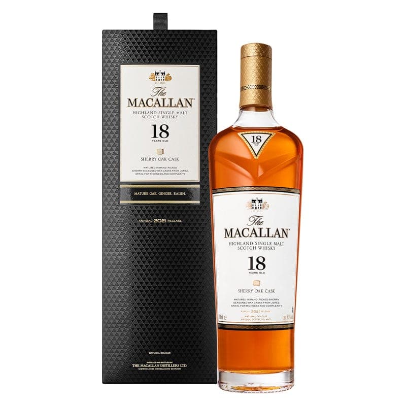 The Macallan 18 Year Sherry Oak Cask Scotch Whisky 750 ml