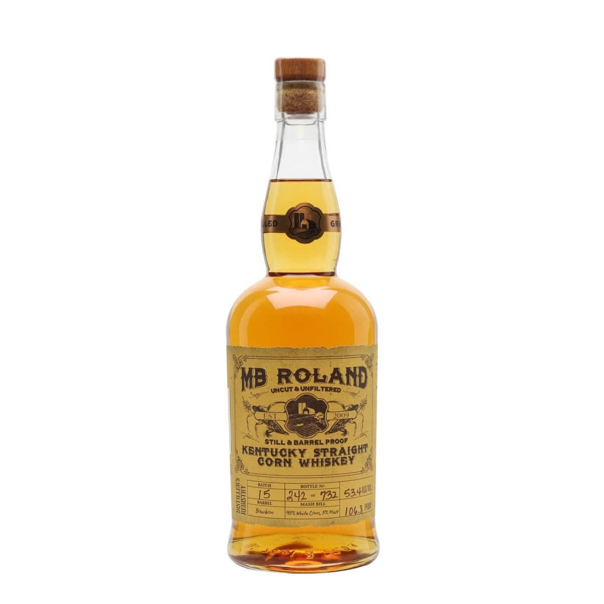 MB Roland Kentucky Straight Corn Whiskey 750 ml