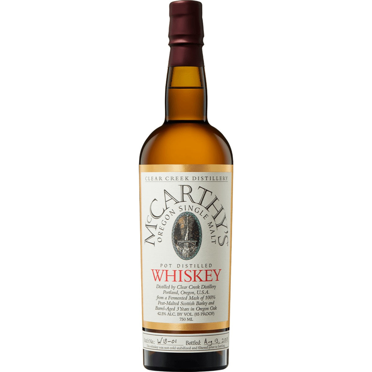 McCarthy's Oregon Single Malt Whiskey 6 year