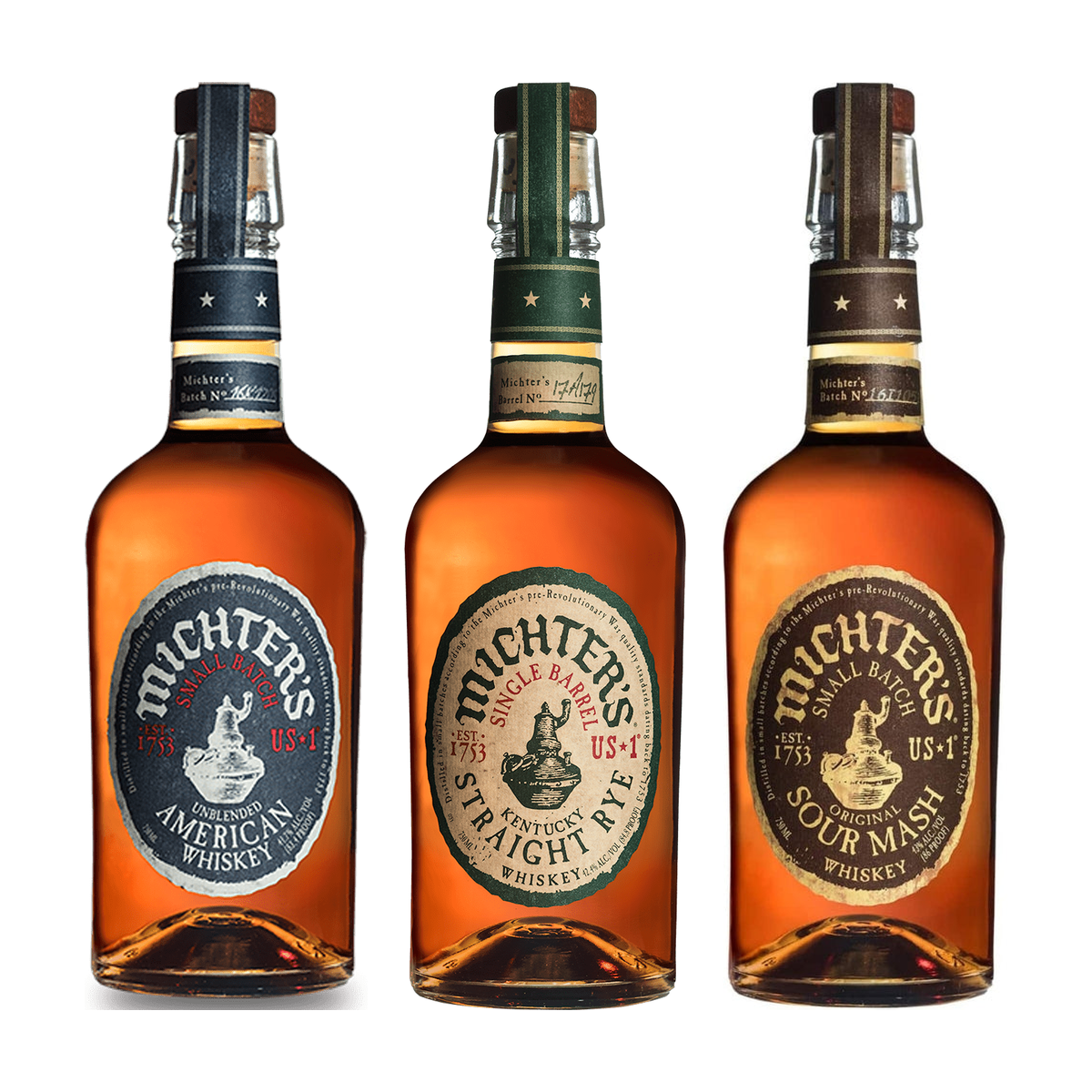 Michter's US*1 Trio - American, Rye & Sour Mash 3 x 750 ml