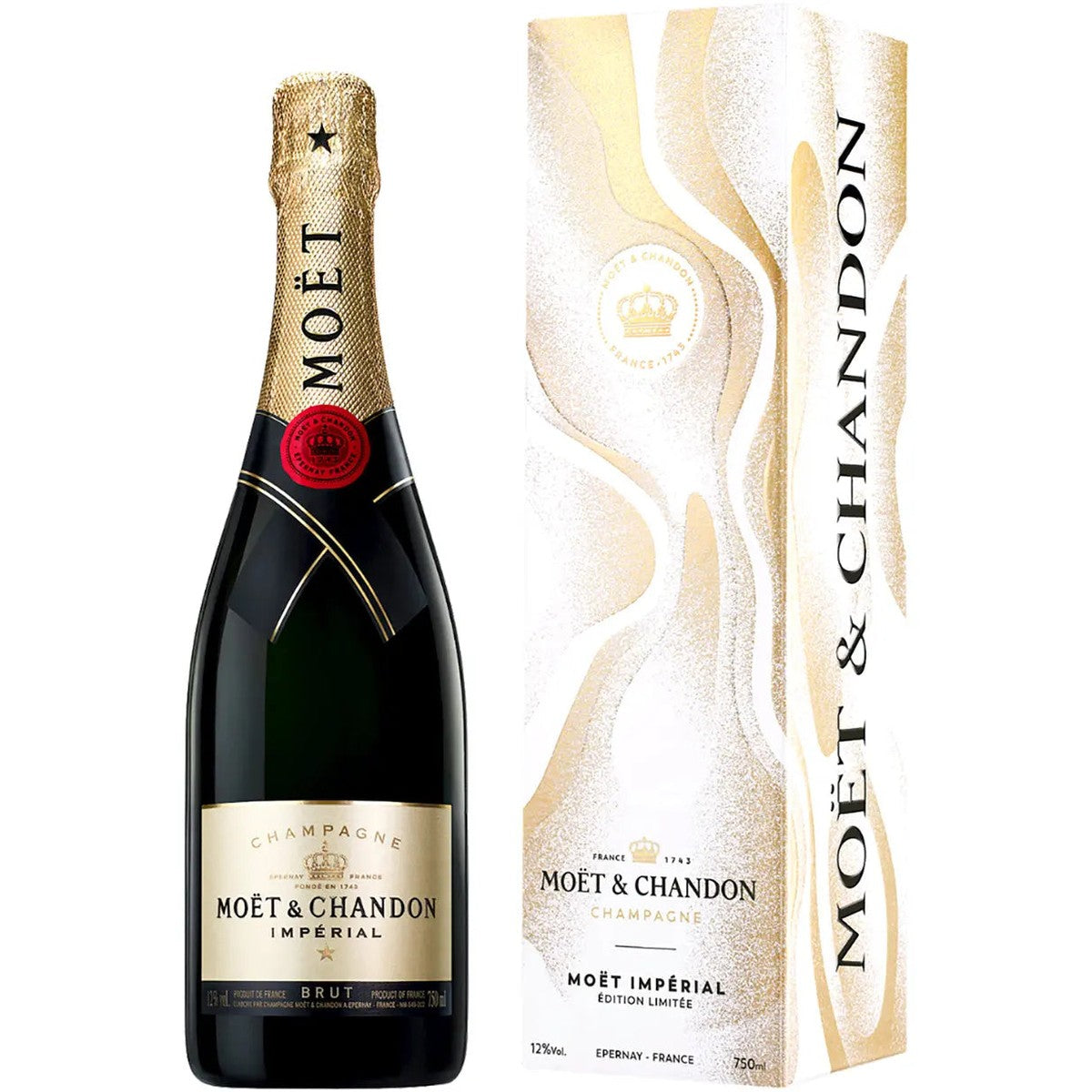 Moet & Chandon Brut End of 2023 Gold Limited Edition Wrap