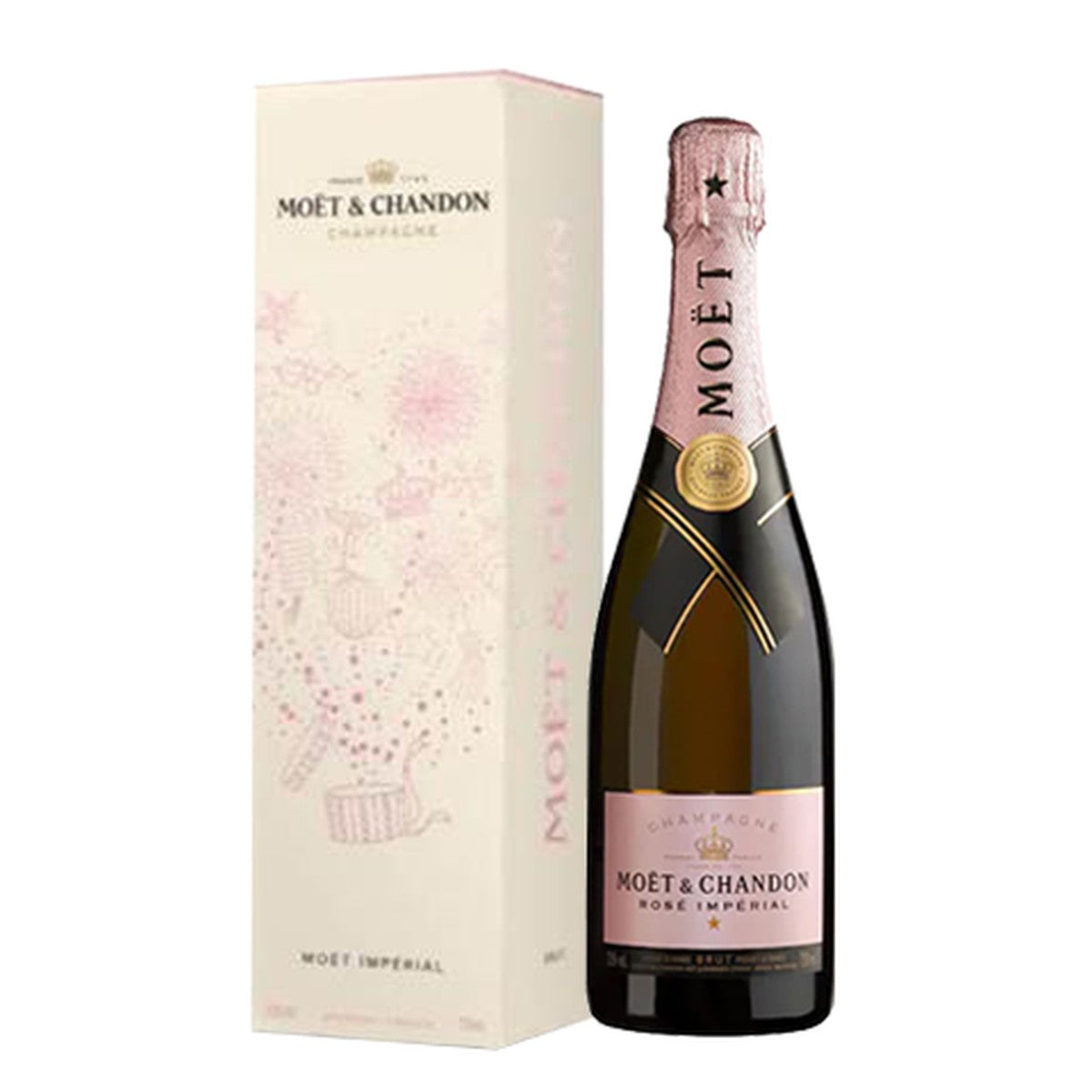 Moet & Chandon Champagne Rose Imperial Brut with Metal Box